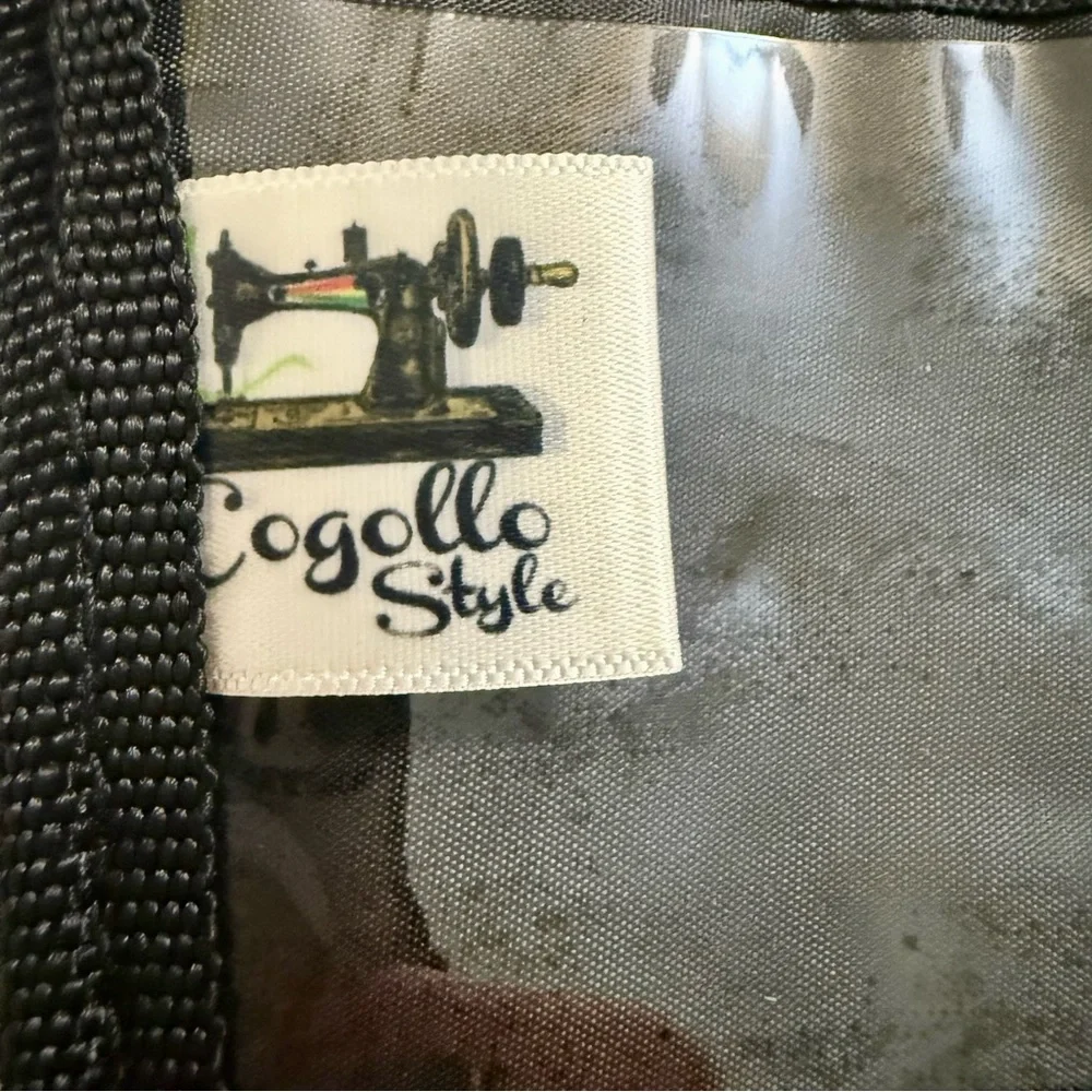 Vegan Cow handcrafted Black Wallet